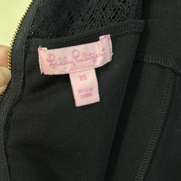 Lily Pulitzer, black lace top dress - Picture 5 of 7